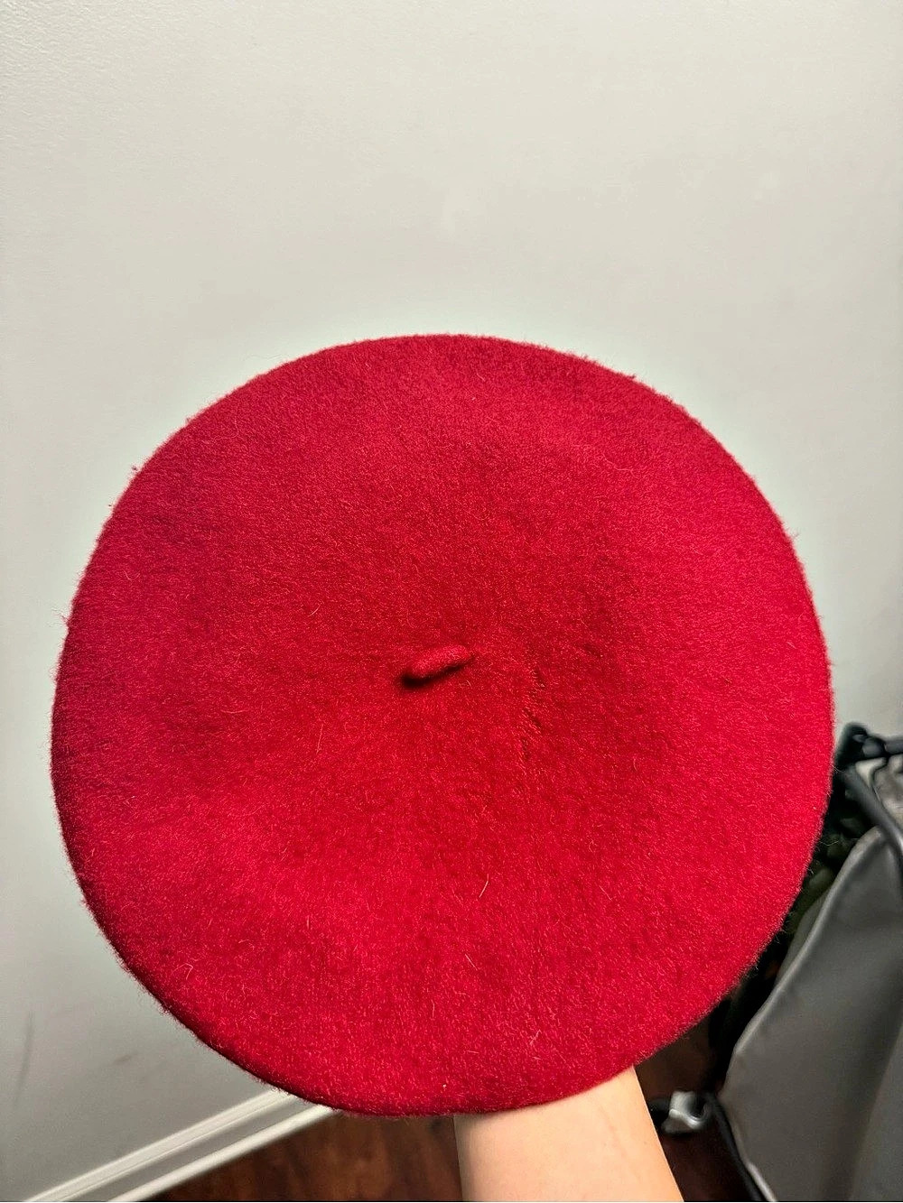 Brixton Audrey II Beret Red Felt Hat Small